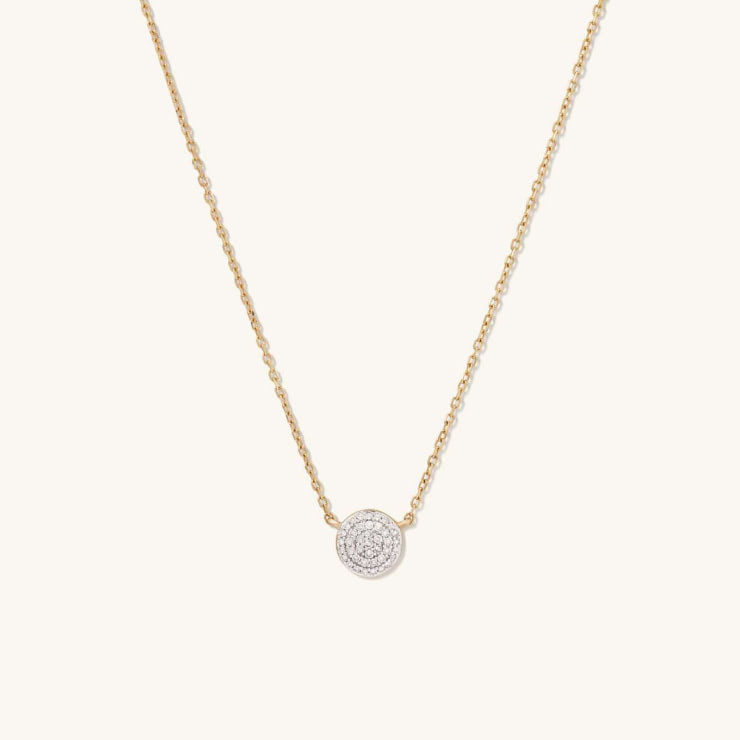 Diamond Round Necklace